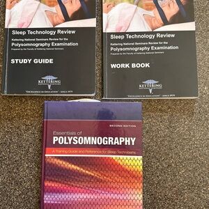 Kettering Sleep Exam study books - RPSGT or RRT-SDS